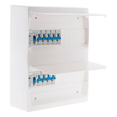 HBF - Coffret électrique T3 - 26 modules - Équipé 9 disjoncteurs et 2 interrupteurs différentiels - Image 3