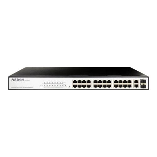 DIGITUS Professional DN-95313-1 Web Smart Commutateur intelligent 24 x 10-100 + 2 x combo Gigabit Ethernet - SFP Gigabit…
