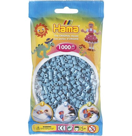 1 000 perles standard (Ø5 mm)- bleu gris
