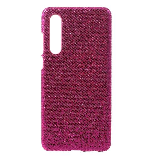 Etui en PU rude paillettes paillettes rose paillettes pour votre Huawei P30