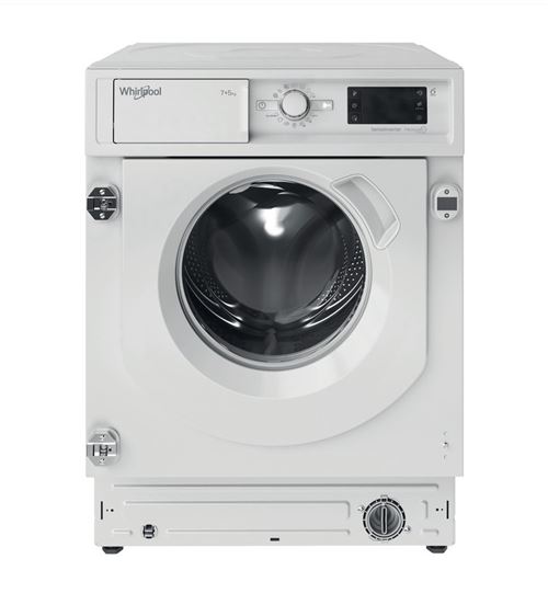 Whirlpool Fresh Care + Bi Wdwg 751482 Eu N - Machine À Laver Séchante - Intégré - Niche - Largeur : 60 Cm - Profondeur : 57 Cm - Hauteur : 82 Cm - Chargement Frontal - 52 Litres - 7 Kg - 1400 Tours/Min - Blanc