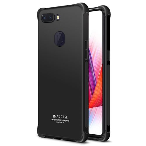 Coque en TPU la peau se sentent antidéflagrants anti-goutte noir pour votre Oppo R15