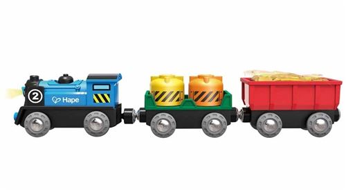 Hape locomotive de rames avec wagons de marchandises en 3 parties