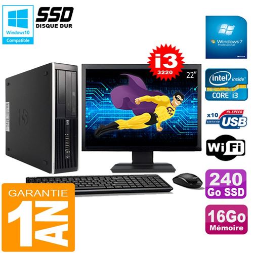 Acheter Pc hp compaq pro 6300 sff i3-3220 16go 240go ssd graveur dvd wifi w7 ecran 22' État correct - 309,00 € Pc hp compaq pro 6300 sff i3-3220 16go 240go ssd graveur dvd wifi w7 ecran 22' État correct - Hewlett-Packard reconditionné disponible sur Fnac