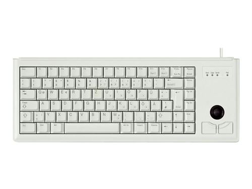 CHERRY Compact-Keyboard G84-4400 - Toetsenbord - USB - Frans - lichtgrijs