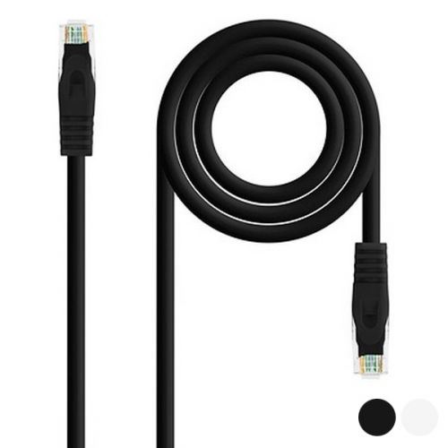Câble Réseau Rigide UTP 6ème Catégorie NANOCABLE 10.20.1802-BK LSZH (2 m) Noir
