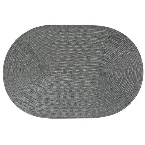 Set de table tressé Ovale - 44 x 29 cm - Gris