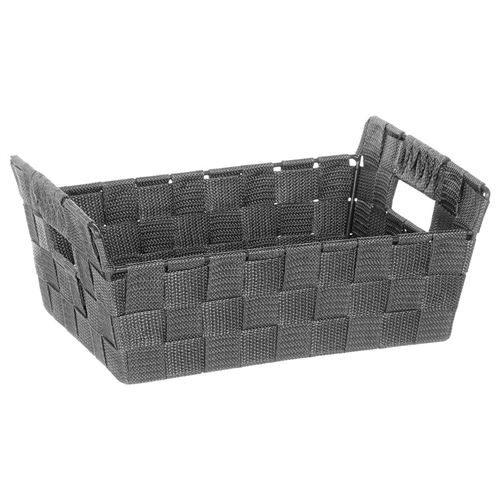 Paris Prix Gris Five Simply Smart - Panier De Rangement "Biseauté" 28Cm Foncé