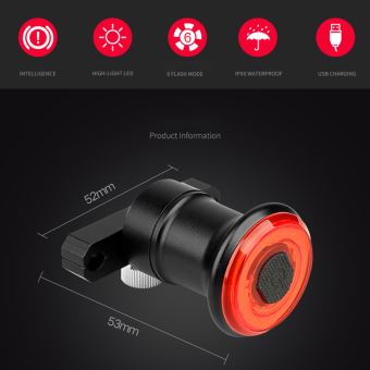Feu arriere velo intelligent hot sale