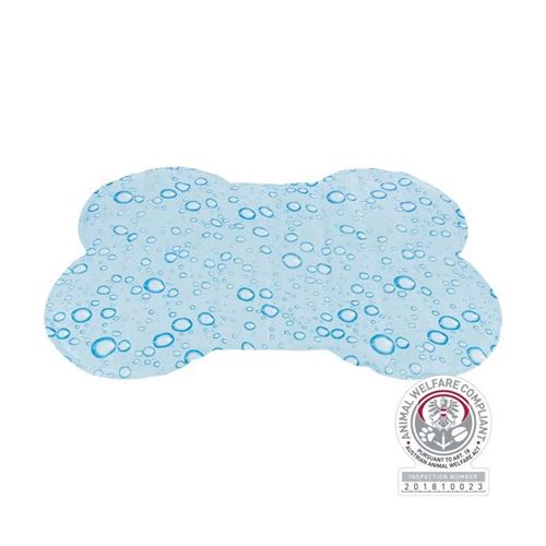 matelas rafraîchissant en forme d'os - taille l : 85 × 60 cm - bleu clair