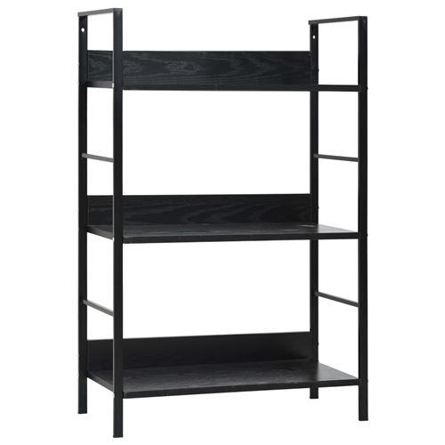 VIDAXL - Bibliothèque - 3 Niveaux - Noir - 60x27,6x90,5 cm - Image 3
