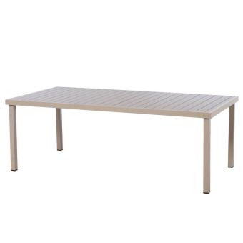 Table De Jardin Rectangulaire Piazza Aluminium 8 Places Taupe