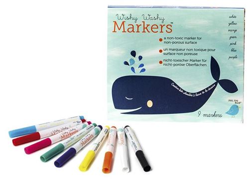 Jaq Jaq Bird marqueurs Wishy Washy junior 10 cm 9 pièces