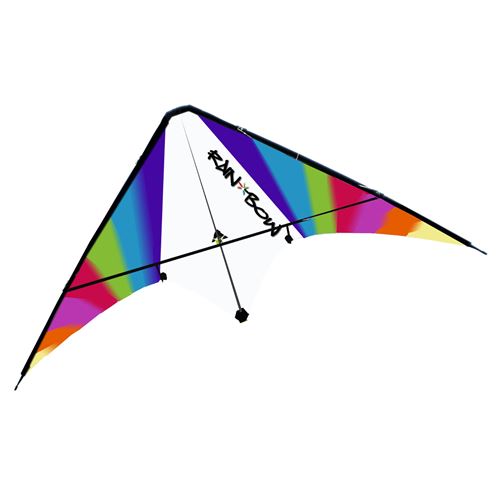 Cerf-volant acrobatique design arc-en-ciel RHOMBUS