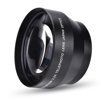 Prolongateur de Caméra, 67MM 2.2X Téléconvertisseur de Caméra Téléobjectif  Universel pour Appareils Photo Reflex - Zoom - Achat & prix | fnac