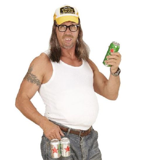 Coiffe de routier avec cheveux