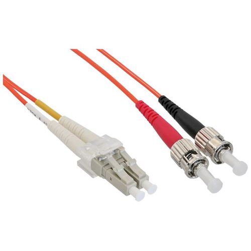 LWL câble duplex, InLine®, LC/ST 50/125µm, 25m