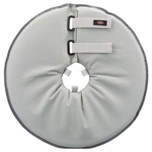 Trixie Collier de protection en caoutchouc mousse gris