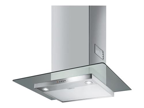 Smeg KFV62DE - hotte décorative - inox et verre