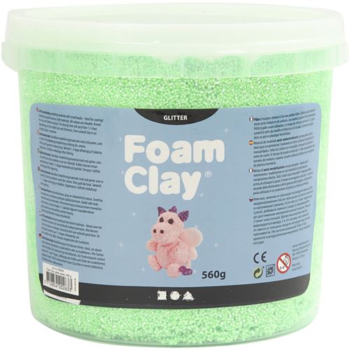 Foam Clay Foam Clay vert pailleté 560 grammes