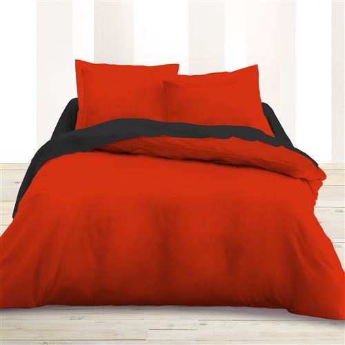 Housse de couette 2 personnes 240 x 220 cm Pomme d'amour