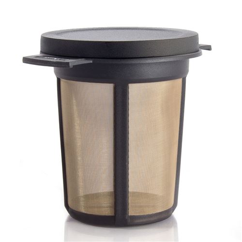 Filtre &agrave; th&eacute; pour mug en m&eacute;tal et plastique M noir