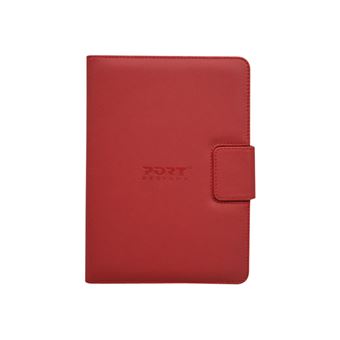 PORT MUSKOKA - Beschermende bedekking voor tablet - polyurethaan leer - rood - 11" - 1