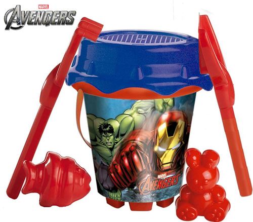 Avengers Set Plage seau 18 cm + arrosoir + accessoires