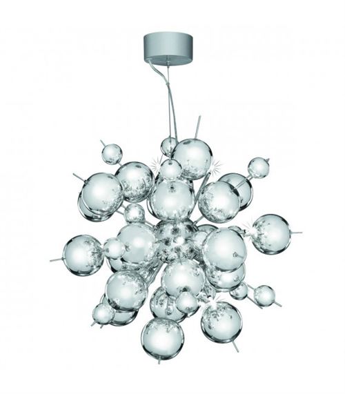 Suspension Molecule, en chrome