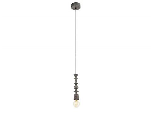 Suspension en bois gris patiné diamètre 7cm AVOLTRI gris gris