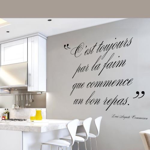 Sticker Geant Citation Pour Cuisine Autre Poster Top Prix Fnac