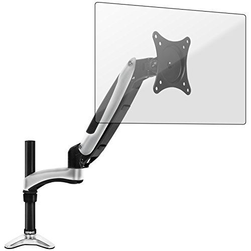 Duronic DM651X2 Support &eacute;cran PC pour bureau &agrave; pince - Bras &agrave; gaz ajustable &agrave; la vol&eacute;e