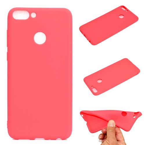 Coque en TPU soft rouge mat pour Huawei Honor 9 Lite