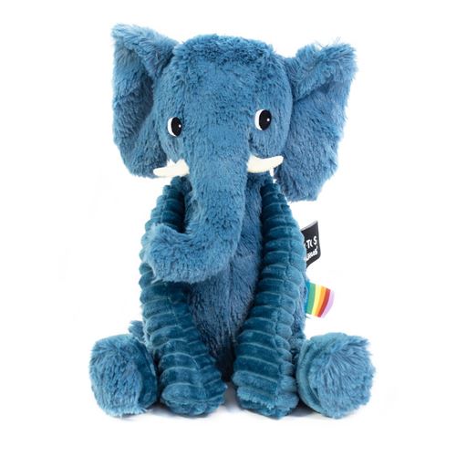 Les Deglingos peluche éléphant bleu 20 cm