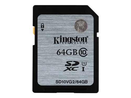 Kingston - carte mémoire flash - 64 Go - SDXC UHS-I
