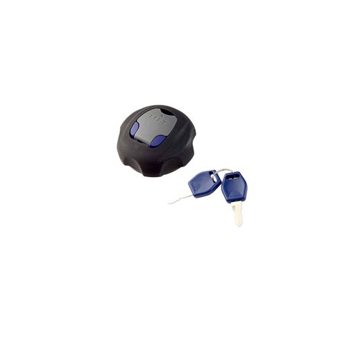 Bouchon d'essence antivol 50 a boite adaptable suzuki 50 rmx, smx-derbi 50 senda-kymco 50 mxu (quad) (diam reservoir 52mm)