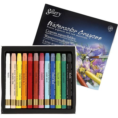 Creotime crayons de cire Galerie multicolore 12 pièces