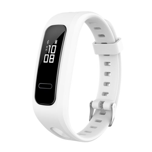 Bracelet en silicone Smartwatch pour HONOR BAND 4 Running/HUAWEI 3E/AW70 - Blanc