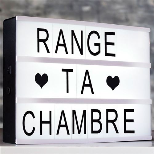 Brillant messages lightbox de 30x20cm DIY
