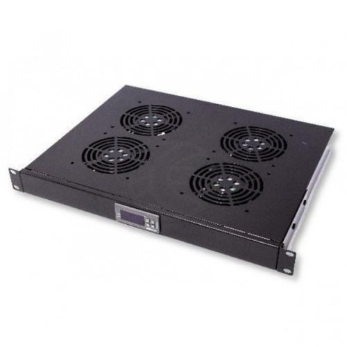 logilink professional logilink unité de ventilation 19, 2 u, 4 x 120 m noir