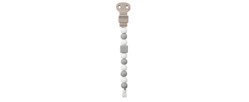 Attache sucette - Gris/blanc