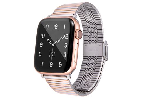 Non Communiqué Rose/Argent Bracelet En Acier Inoxydable Pour Apple Watch Series 6/ Se/ 5/ 4 44Mm - Or & - Image 1