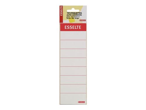 Esselte - Papier - mat - auto-adhésif - blanc - 59 x 192 mm 10 étiquette(s) (1 feuille(s) x 10) étiquettes
