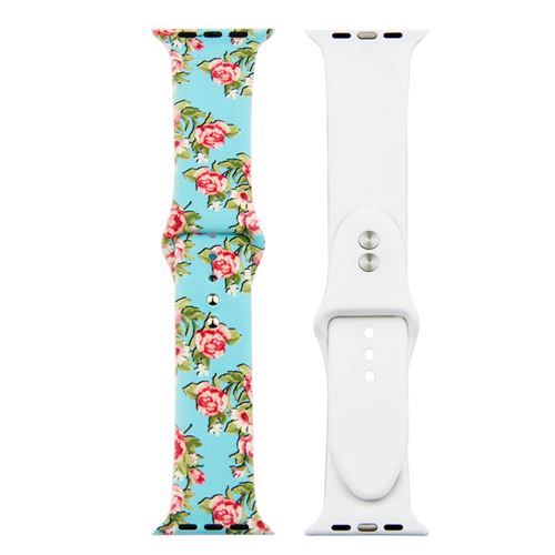 Bracelet de montre en silicone coloré pour Apple Watch Series 6/ SE/ 5/ 4 44mm - Multicolore#10(Taille L)