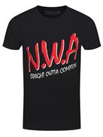 NWA Ruthless Records T-Shirt Straight Outta Compton Homme Noir - Taille XL