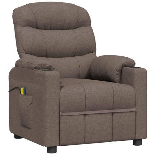 Non Communiqué Taupe Vidaxl Fauteuil De Massage Tissu