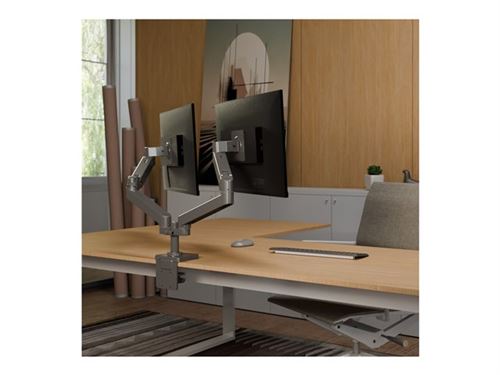 Non Communiqué Gris Ergotron Lx Pro - Kit De Montage (Double Bras) - Modulaire - Pour 2 Écrans Lcd - Côte À Côte - Aluminium - Foncé - Taille D'écran : Jusqu'à 27 Pouces - Montrable Sur Bureau - Image 1