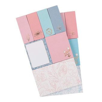 12 Blocs De Sticky Notes - Pastel, Fleurs - Draeger Paris