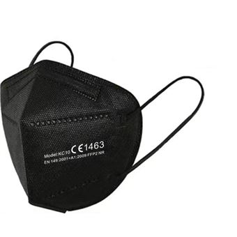 Masque De Protection FFP2 élastiques derrière les oreilles Noir (10 /  paquet) - Équipement et matériel de sécurité - Achat & prix