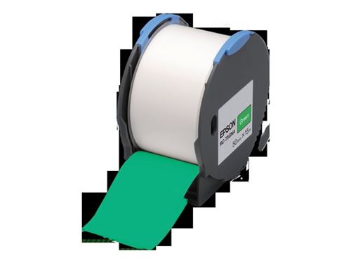 Epson RC-T5GNA - Polyoléfine - auto-adhésif - vert - Rouleau (5 cm x 15 m) 1 rouleau(x) ruban plastique - pour LabelWorks Pro100